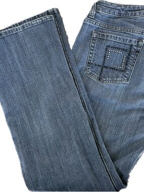 Liz Claiborne Denim Jeans with Studded Square Back Pocket